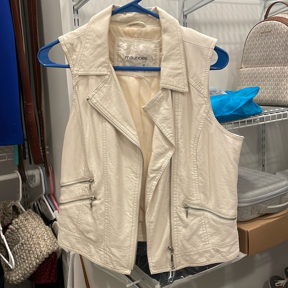 Women’s Maurices Faux leather sleeveless vest